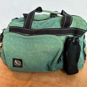 Green Canvas Duffel Bag vintage Eddie Bauer flight bag